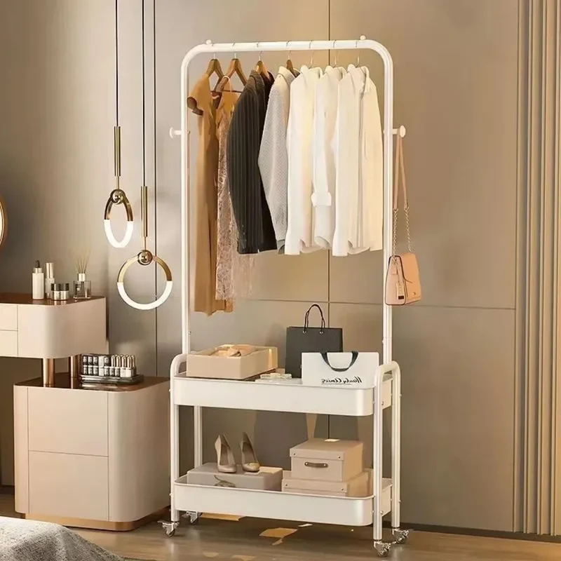 Porte Manteau Design Métallique Blanc Crème